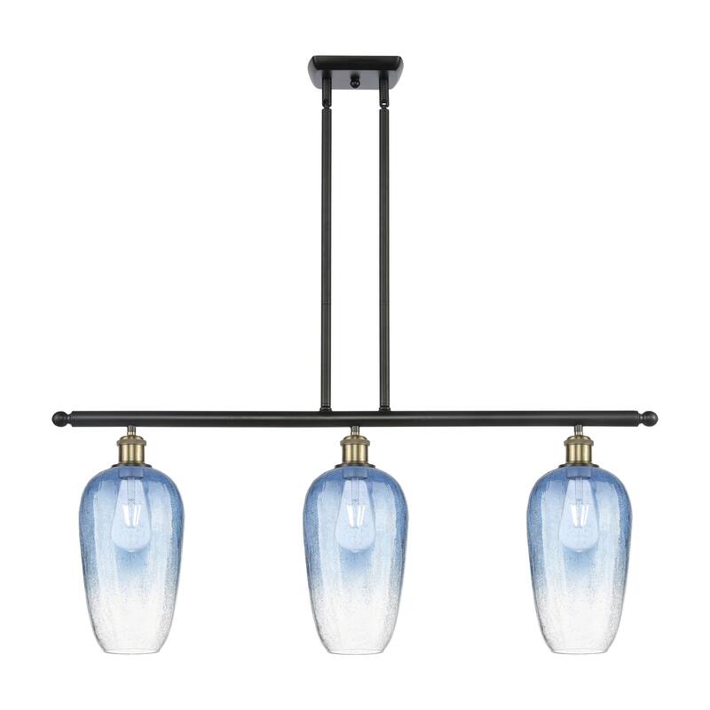 Innovations Lighting Endless Possibilities Ballston - Brookhaven Flute - 3 Light 36" Stem Hung Island Light