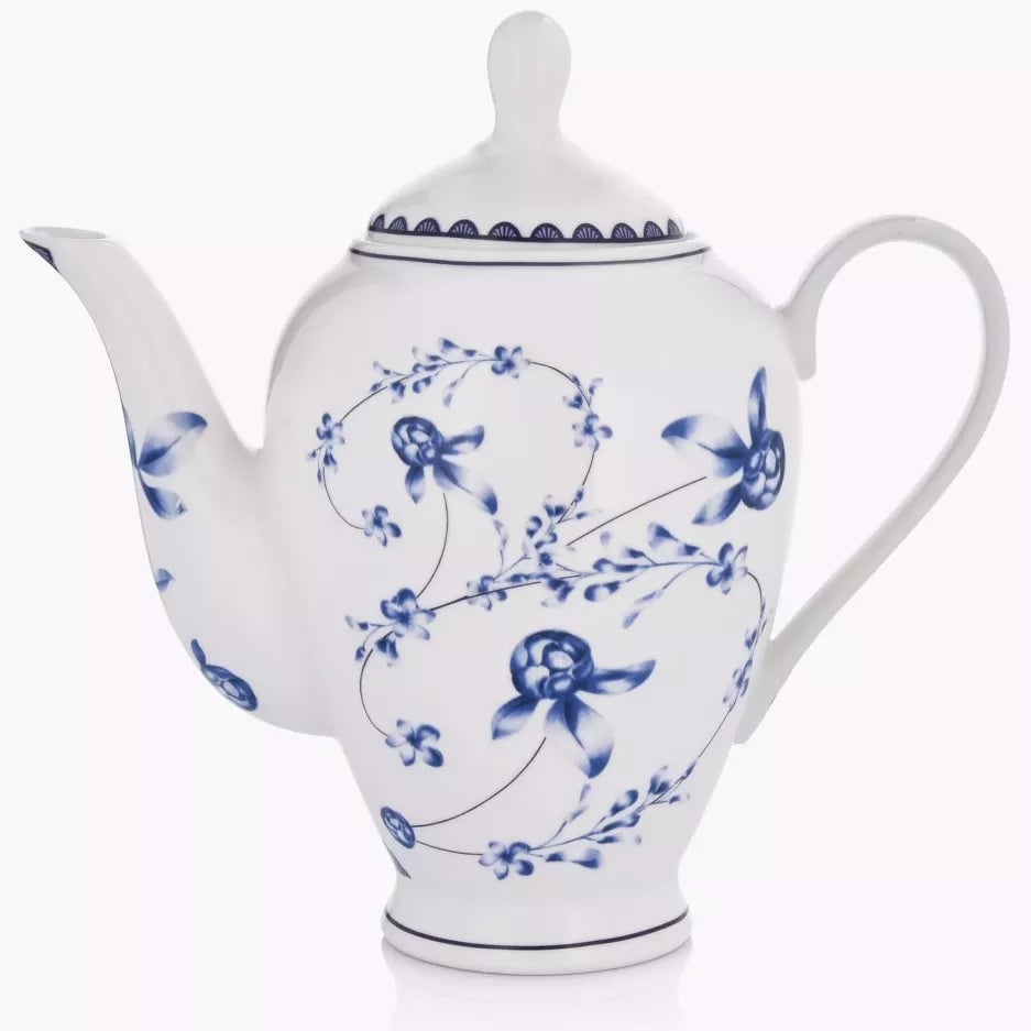 MALACASA Porcelain Tea Pot Set for One 11 Ounce Teapot 1 Piece