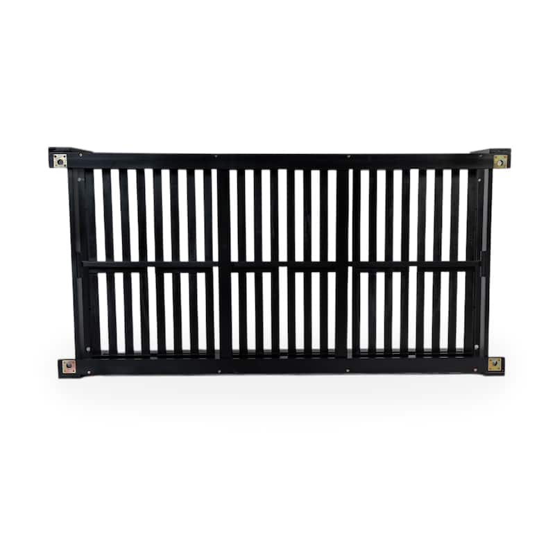 Roomfitters Patio Wooden Porch Swing Daybed Frame, Garden Swing Bench Chair with 4 Hanging Ropes for Backyard