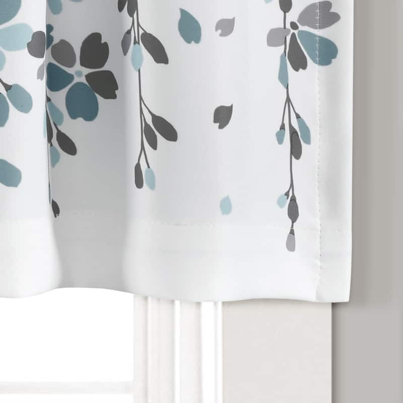 Lush Decor Weeping Flower Room Darkening Window Curtain Valance - 52x18