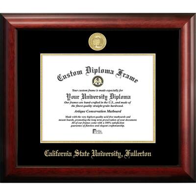 California State University, Fullerton 11w x 8.5h Gold Embossed Diploma Frame