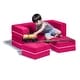 preview thumbnail 47 of 48, Jaxx Zipline Modular Kids Loveseat with Ottomans