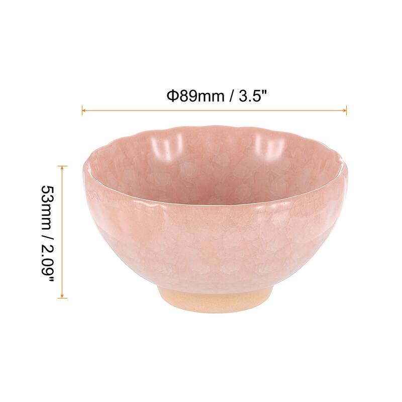 Japanese Matcha Bowl 4.23oz Large Traditional Gong Fu Tea Cup - Pink - 1Pcs