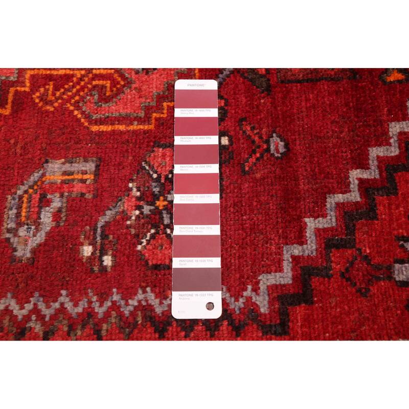 ECARPETGALLERY Hand-knotted Andelz Red Wool Rug - 3'6 x 6'11