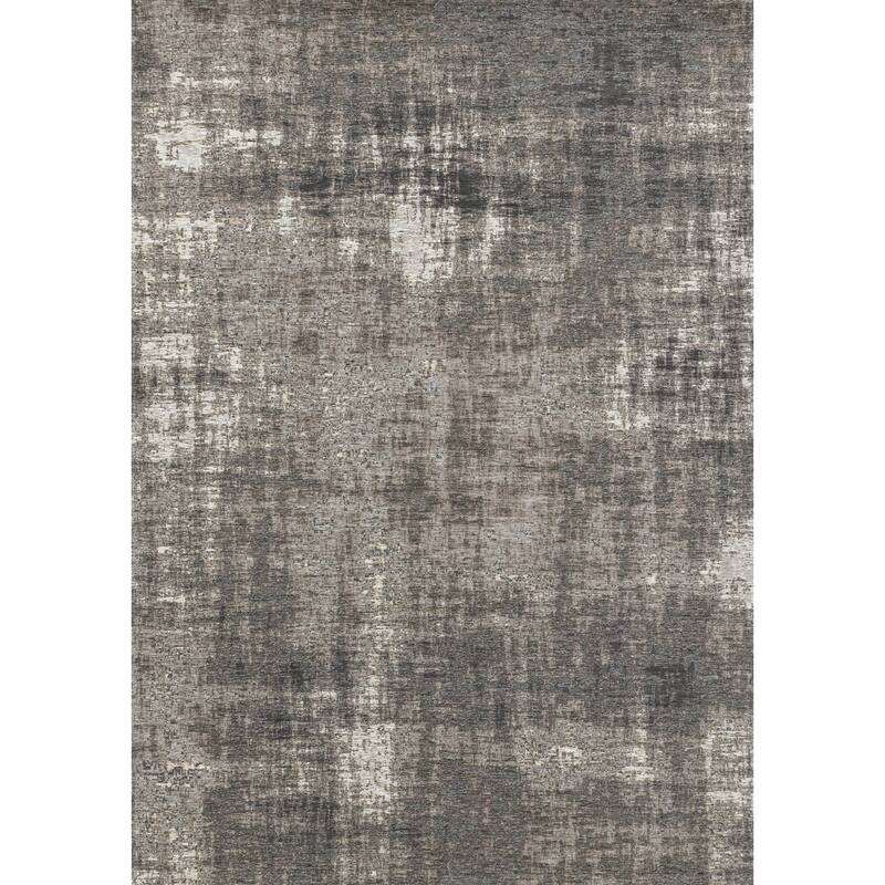 Kylie Collection - Grey Distressed Rug