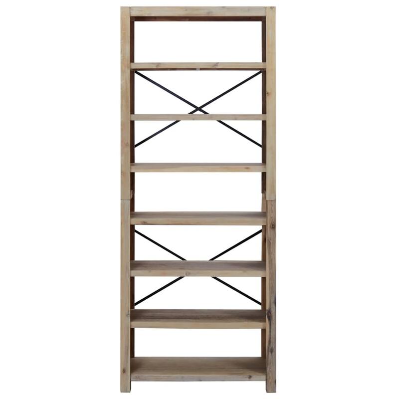 vidaXL 3/4/5/6/7-Tier Bookcase Solid Wood Acacia
