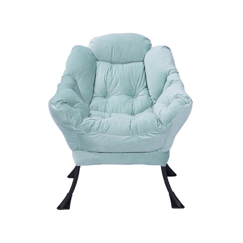 Modern Living Room Single Leisure Lounge Lazy Chair with Ottoman