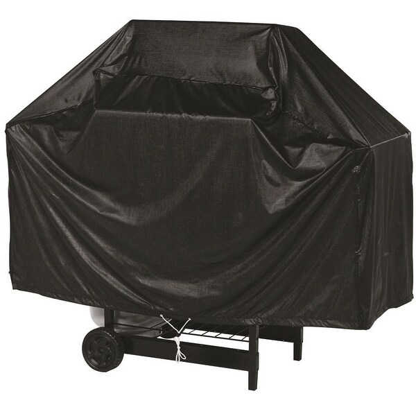 Char-Broil 9525886 Full Length Vinyl Grill Cover, 52", Black