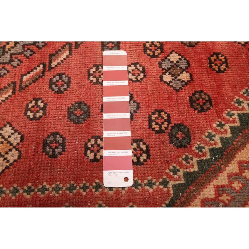 ECARPETGALLERY Hand-knotted Andelz Red Wool Rug - 4'9 x 6'0