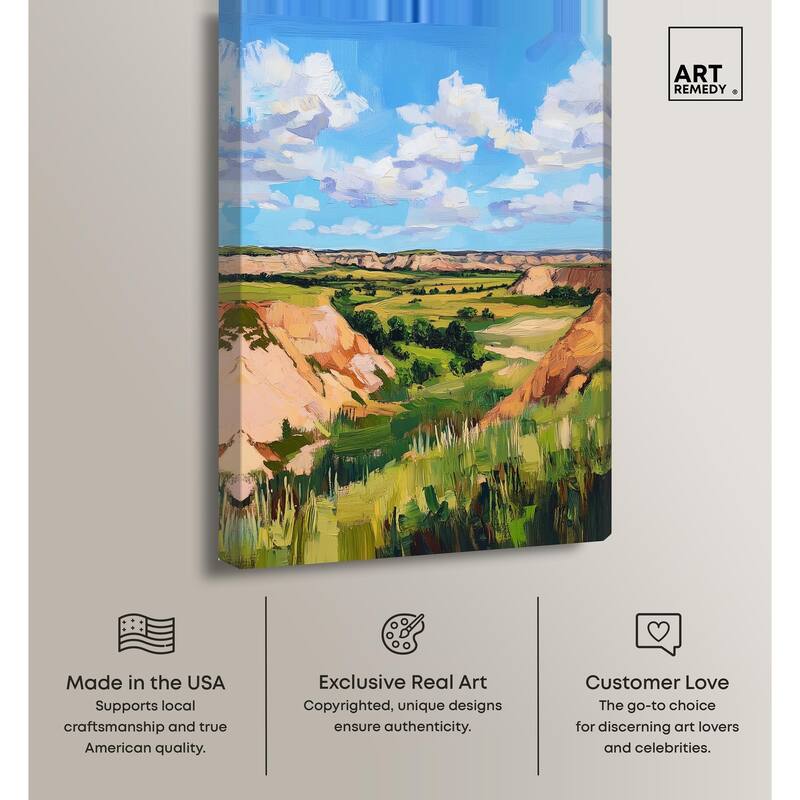 Rolling Hills and Sky I Canvas by Art Remedy, Gallery Wrapped