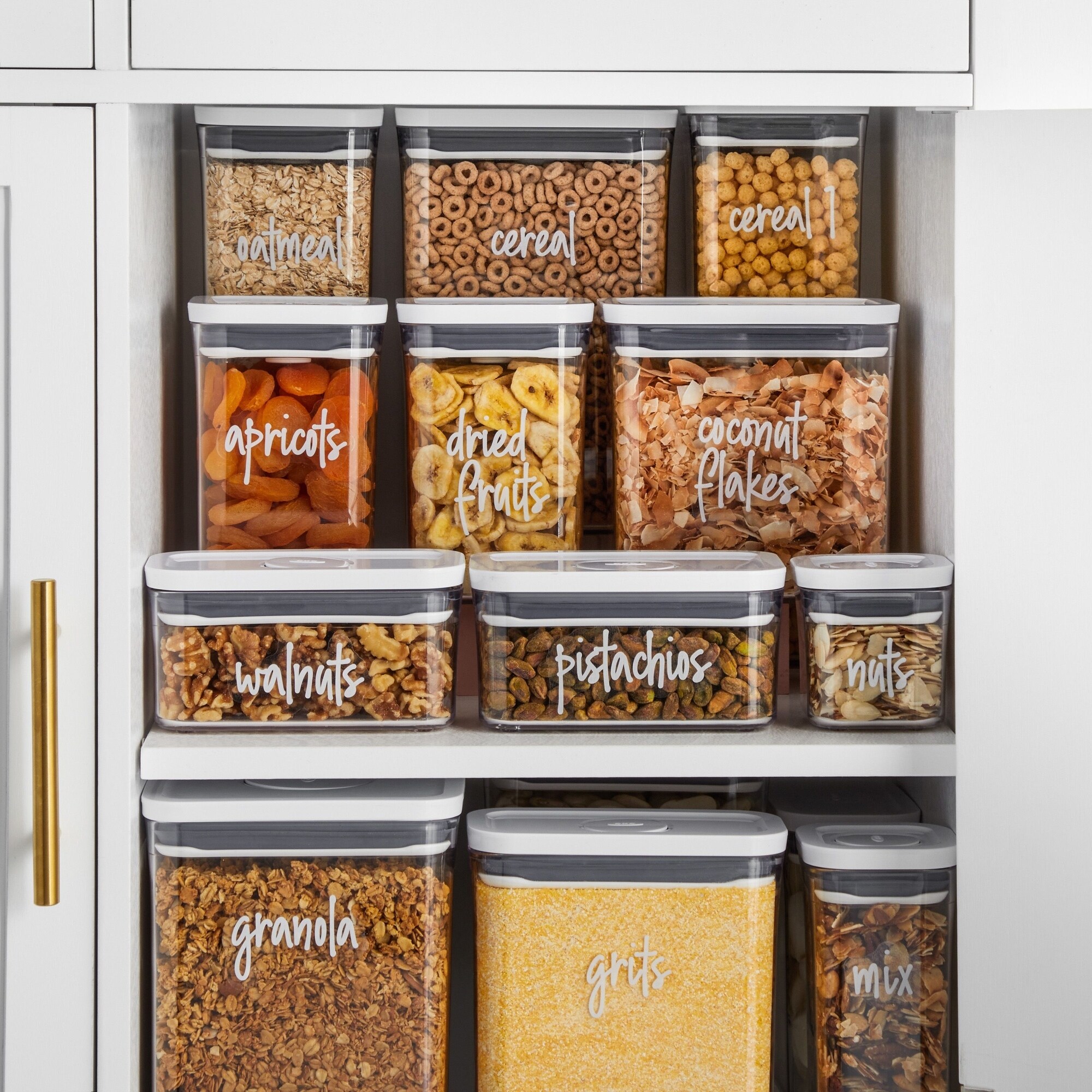 Pre printed storage jar labels
