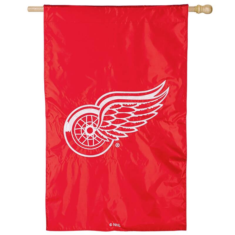 Applique Flag, House Size, Detroit Red Wings