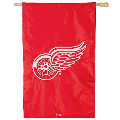 Applique Flag, House Size, Detroit Red Wings