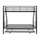 preview thumbnail 6 of 10, Metal Twin Over Full Bunk Bed Kids Bed with Trundle,Kids Bed Design