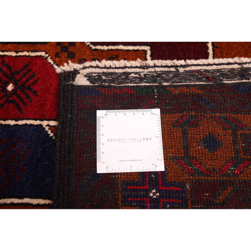 ECARPETGALLERY Hand-knotted Teimani Rust Wool Rug - 3'10 x 6'6