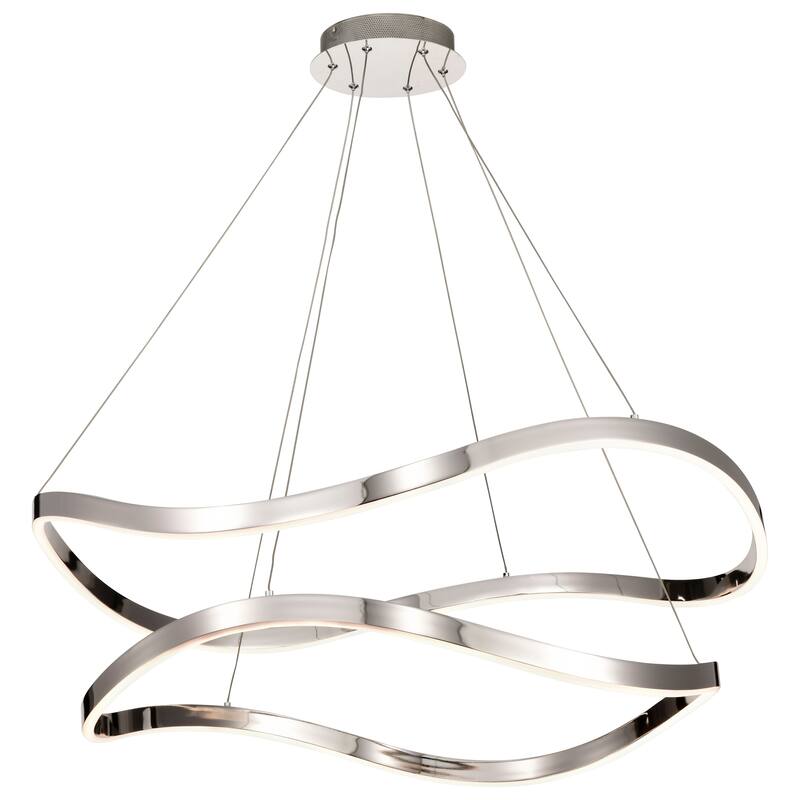 Sylas 36 Inch LED Pendant Polished Nickel Finish - Polished Nickel