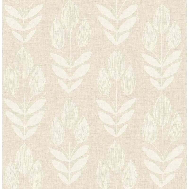 Chesapeake Garland Khaki Block Tulip Wallpaper