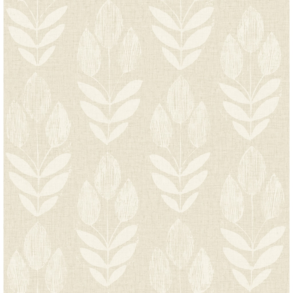 Chesapeake Garland Khaki Block Tulip Wallpaper