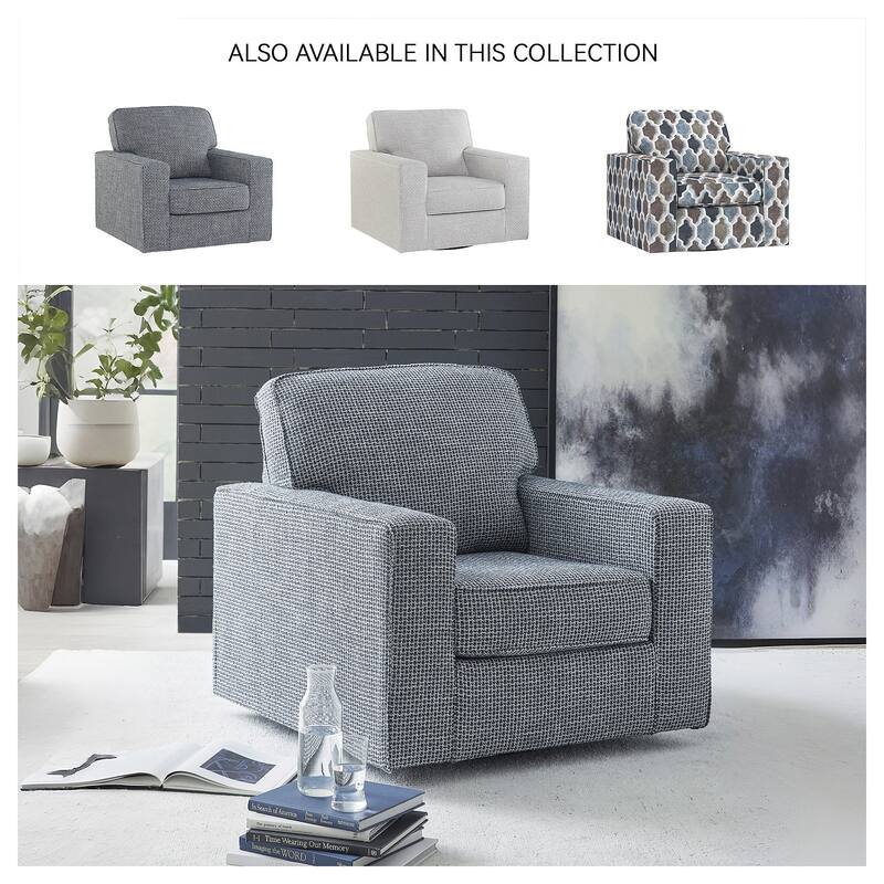 Signature Design by Ashley Olwenburg Swivel Accent Chair - 38" W x 38" D x 37" H
