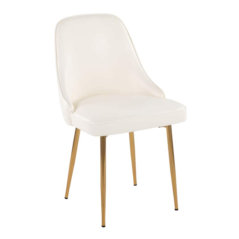 Silver Orchid Naldi Faux Leather Dining Chair - Set of 2