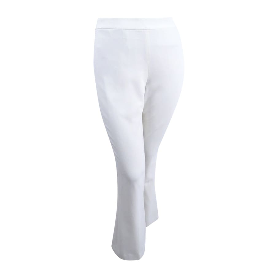 white flared trousers womens