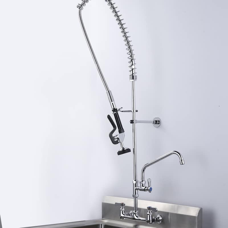 WOWOW Pre Rinse Spray Valve Hose for Commercial Sink Faucet