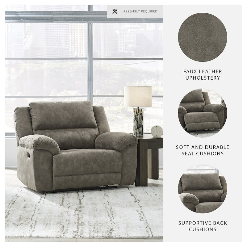 Signature Design by Ashley Laresview Brown Oversized Recliner