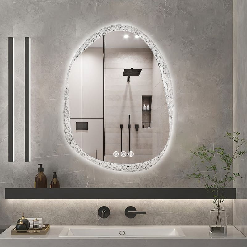 28 x 35 Inch LED Bathroom Vanity Mirror with Lights for Wall, Anti Fog Mirror for Bathroom, 3 Colors and Dimmable Light - 28"X36"