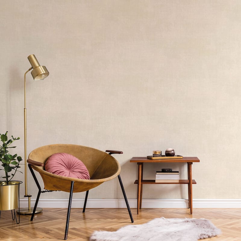Galerie Wallcoverings Atmosphere Metallic Linen Effect Non-woven Metallic Wallpaper Roll