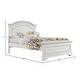 preview thumbnail 2 of 1, Olivia Traditional Wood Complete Full Bed, Brushed White