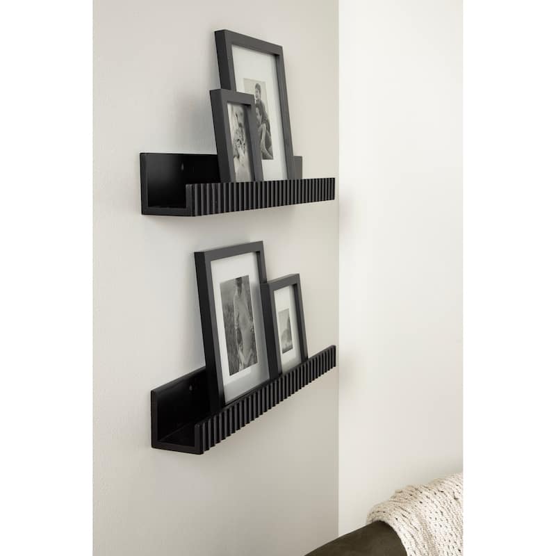 Kate and Laurel Furrow Ledge Shelf Set.