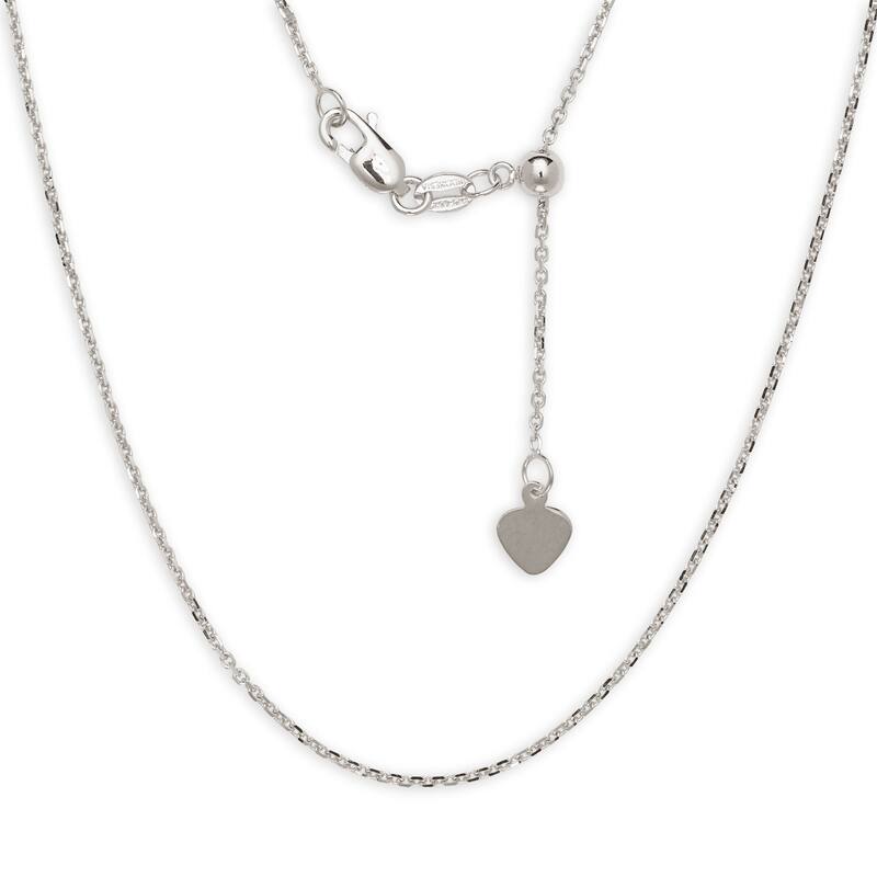 10k Gold Polished Adjustable Cable Chain