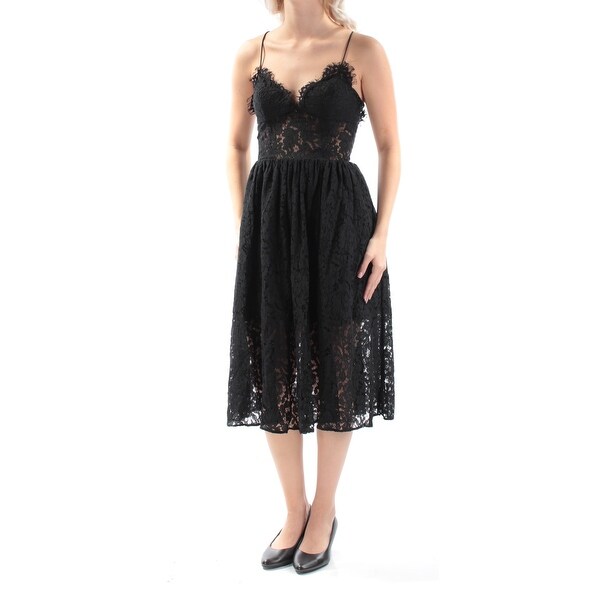fame and partners black dress