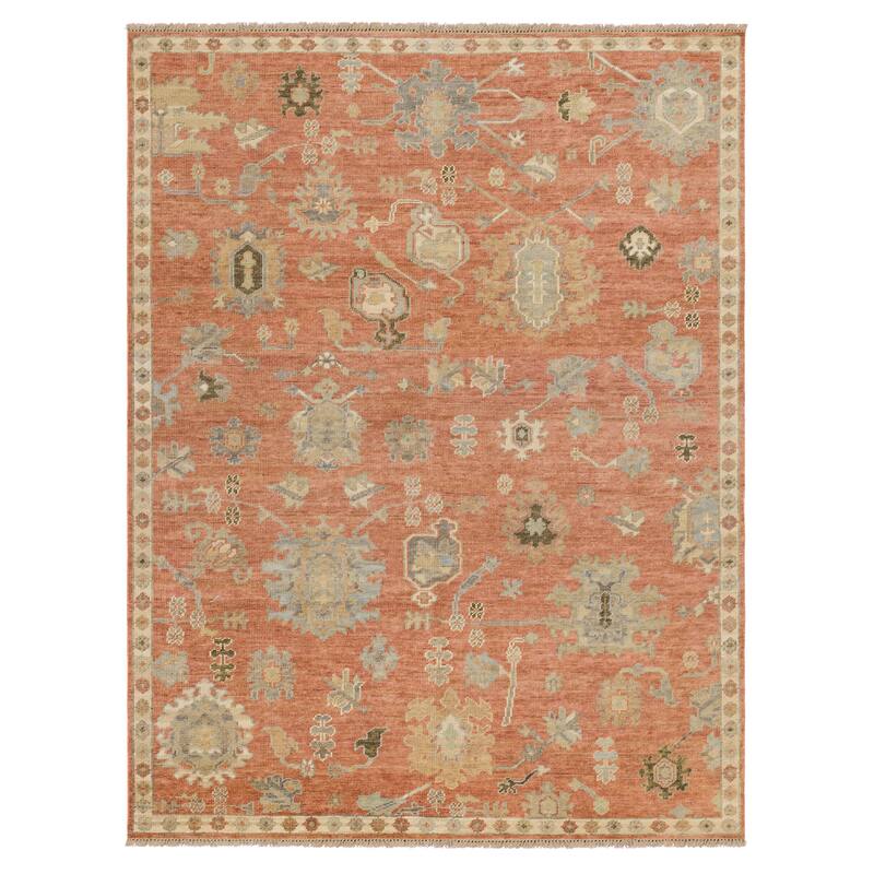 Karastan Palencia Ornamental Wool Area Rug - 6' x 9' - Rust - Rectangle