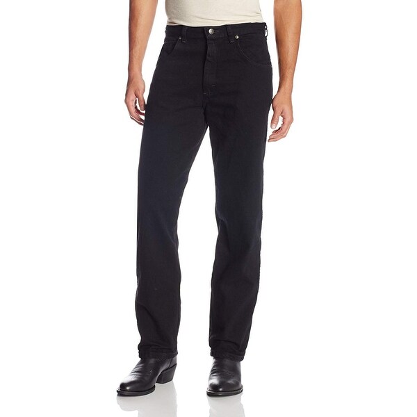 wrangler black stretch jeans