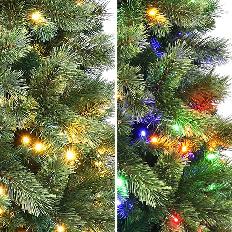 Puleo International 7.5 ft. Pre-Lit Montana Artificial Pine Tree