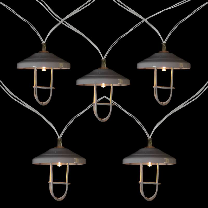 LED Lantern Christmas Light Set - 3' Clear Wire - 10ct