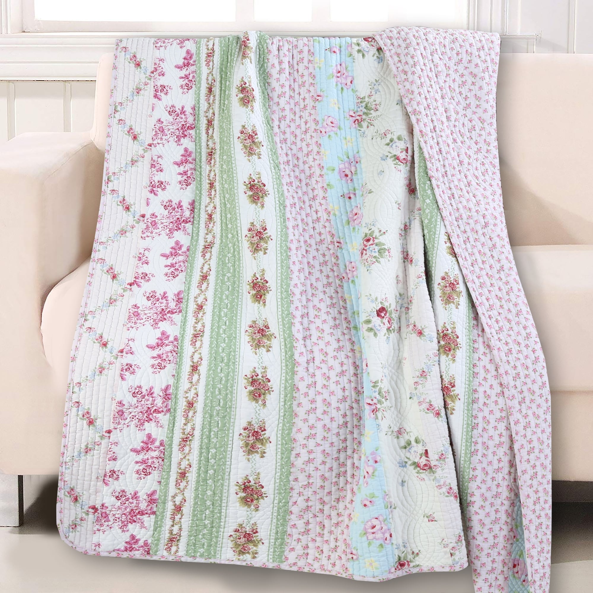 Pink and blue throw hotsell