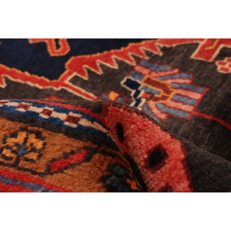 ECARPETGALLERY Hand-knotted Anatolian Vintage Black, Red Wool Rug - 5'2 x 9'1