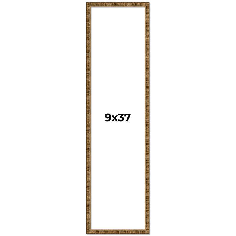 9x37 Frame Gold Solid Wood Picture Frame - Complete Modern Photo Frame