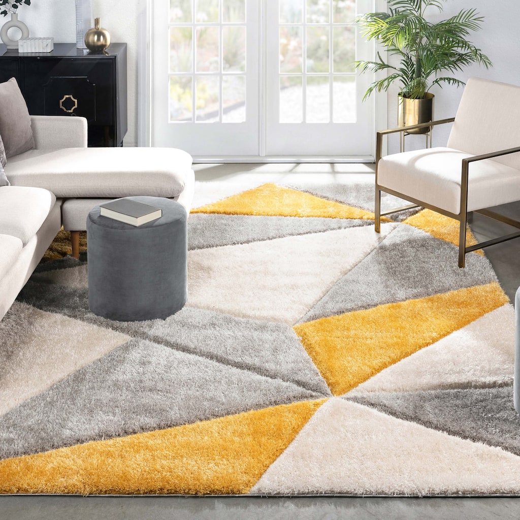 Well Woven San Francisco Venice Geometric Shag Area Rug