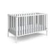 preview thumbnail 2 of 7, HomeRoots Gray and White Solid and Manufactured Wood Standard Three In One Convertible Crib - 53.5