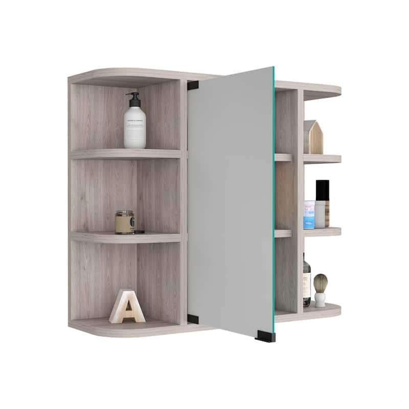 Medicine Cabinet, Six External Shelves Mirror