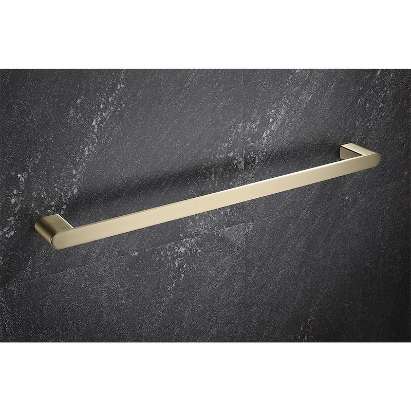 5 Piece Bathroom Hardware Set Brushed Gold Bathroom Accessories Set Wall Mount Stainless Steel Towel Holder Bar Set