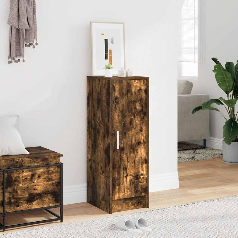 vidaXL Shoe Cabinet Engineered wood Medium Shoe Cabinet - Smoked oak