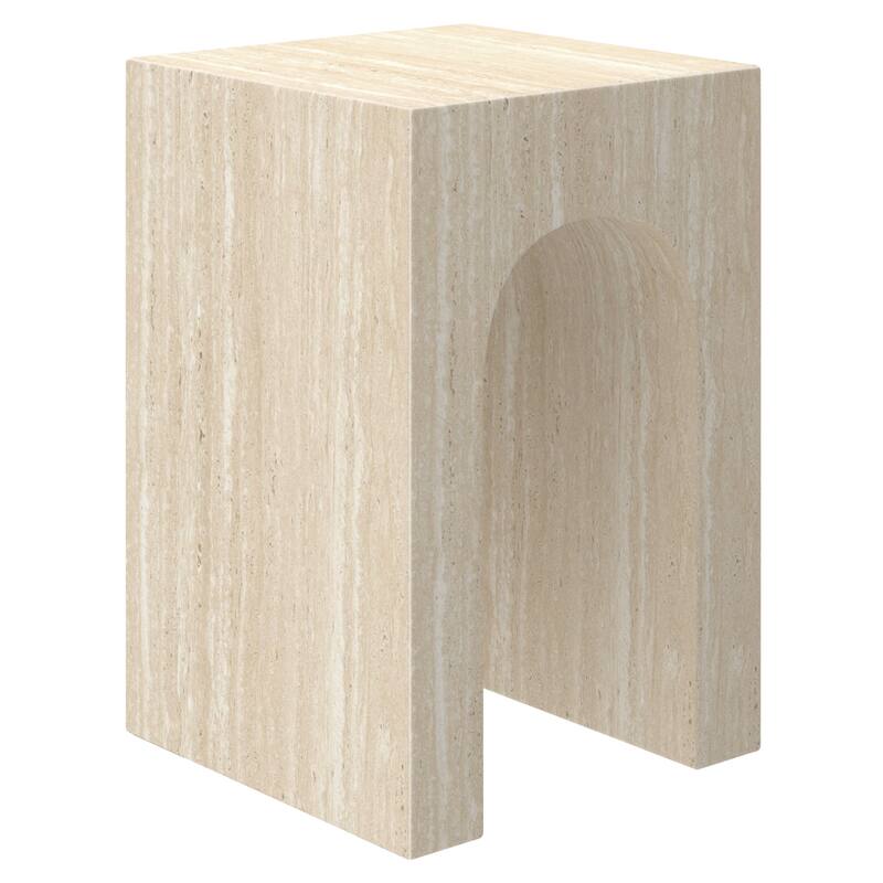 Contemporary ECC Concrete Contract Grade Accent Table - Travertine