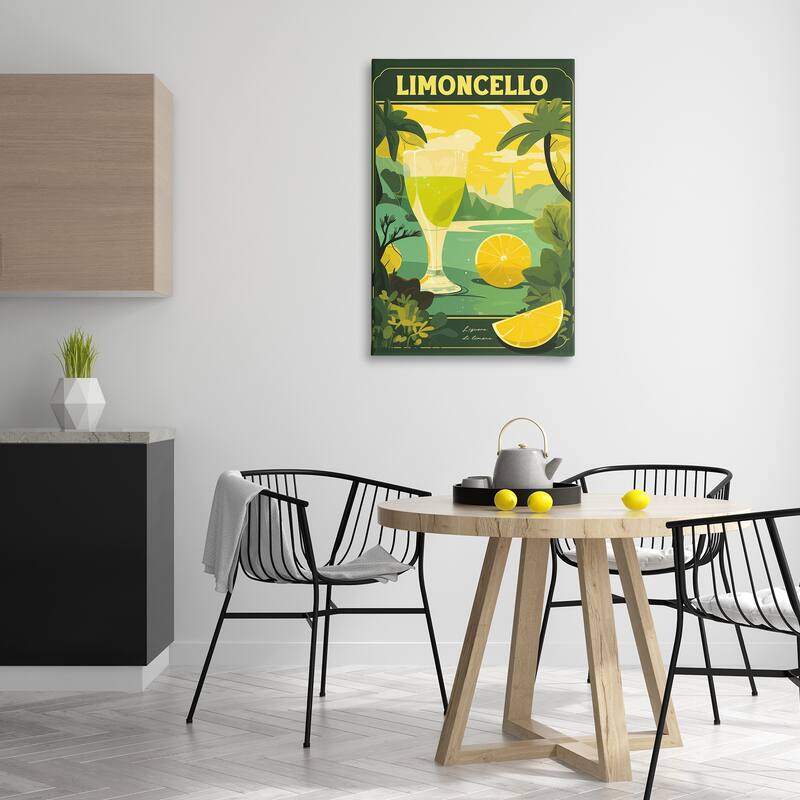 Stupell Lemon Cocktail in Tropical Scene Canvas Wall Art Design By Andreas Magnusson