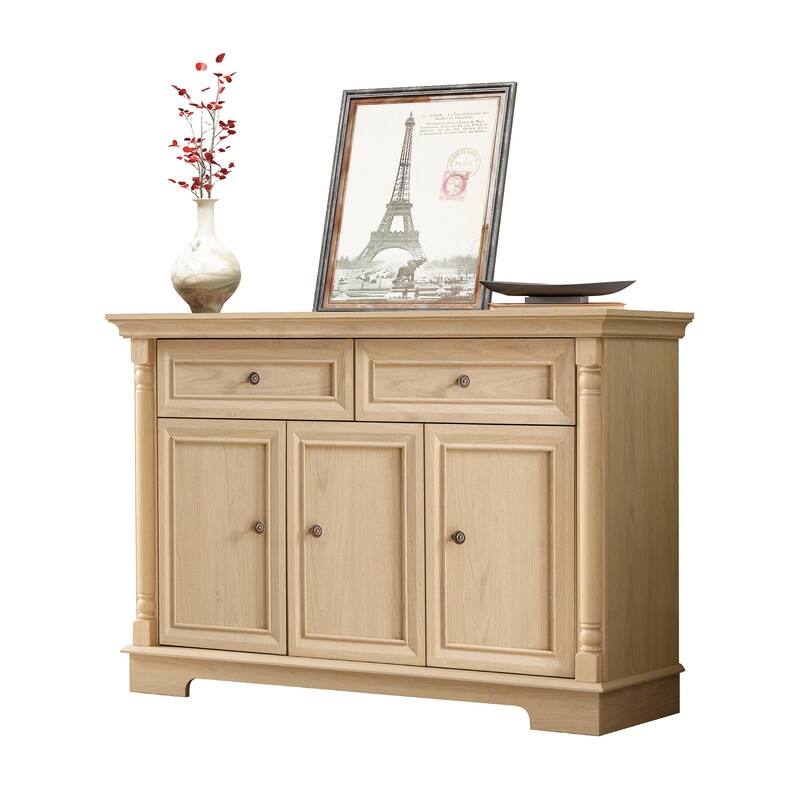 Farmhouse 47.24" Sideboard Buffet, Kitchen Storage Cabinet with 2 Drawers for Organized Home Living Solutions