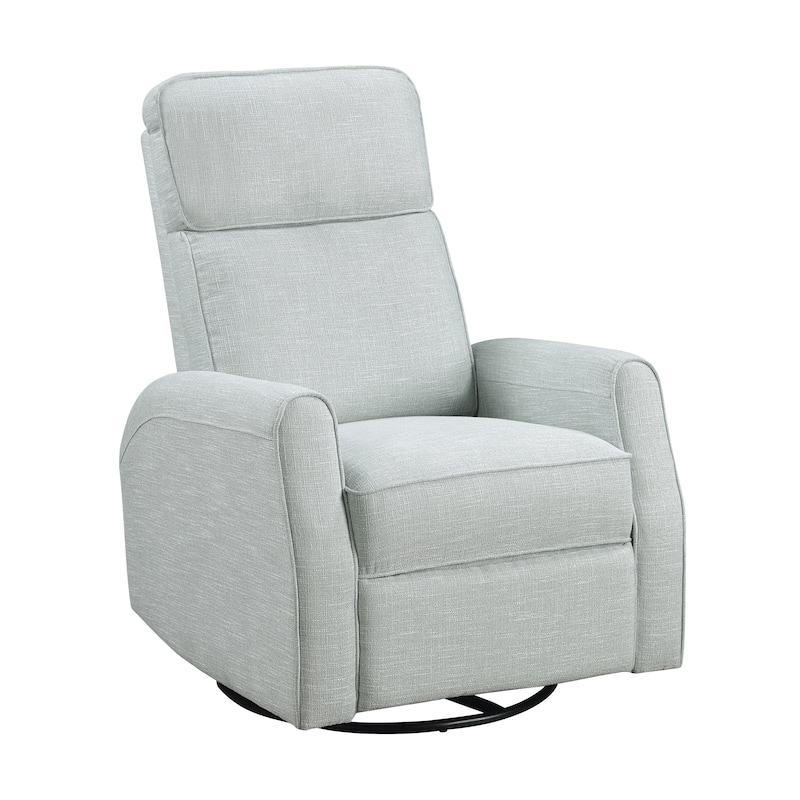 Miralina Fabric Swivel Glider Manual Reclining Chair - Sea Glass