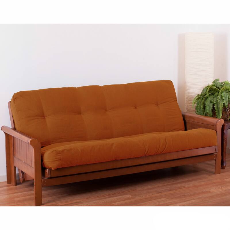 7-inch Thick Twill Futon Mattress (Twin, Full, or Queen) - Spice - Full